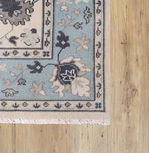 Tapis en laine noué à la main Oushak fait à la main pour la chambre à coucher, la cuisine et la chambre d'enfant, tapis vintage coloré, taille personnalisable disponible - Product Image 2