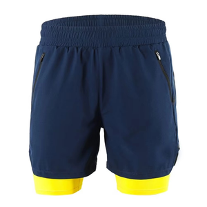 Double <b>Layer</b> Oxford Mesh Shorts Custom 5-6 Inch Inseam Wholesale Solid Casual Printed Men's Shorts - Product Image 6