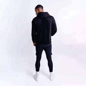 Venta al por mayor 100% algodón hombres peso pesado Sudadera con capucha elegante y cómodo personalizable Logo Color sólido sudaderas con capucha de gran tamaño - Product Image 4