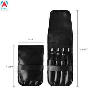 Pinzas para cejas de acero inoxidable con etiqueta privada de corazón personalizado de alta calidad, aplicador de pestañas postizas de Punta puntiaguda, Color rosa y negro - Product Image 6