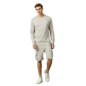 กางเกงขาสั้นแฟชั่นผู้ชายคุณภาพดีเยี่ยม พร้อมส่ง ดีไซน์ทันสมัย สีพื้นเรียบ ผ้าฟลีซ เหมาะสำหรับใส่ลำลองและเล่นกีฬา - Product Image 4