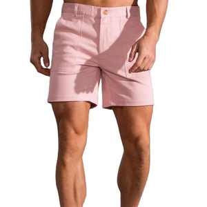 Short de golf décontracté OEM pour hommes, short de golf confortable en coton éponge motif jogging, logo personnalisé, poches cargo, solide non tissé - Product Image 5