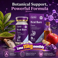 OKTW Kcal Burn Comprimés à croquer Extrait végétal naturel Stimulant quotidien du métabolisme Coupe-faim Marque privée Vente en gros