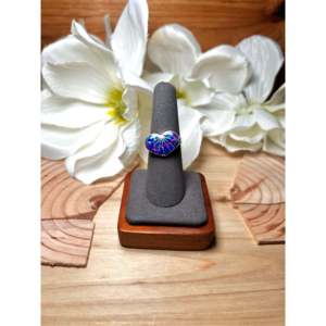 Zuni Handmade Opal & Rose Gold Plated Sterling <b>Silver</b> <b>Ring</b> Trendy Bezel Setting Size 7.75 Gift - Product Image 1