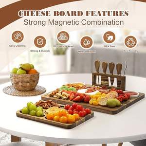 Bandeja o Plato de Servir de Bambú Ligero de Alta Calidad, Regalo Perfecto para Inauguración de Casa, Aniversario, Boda, Fiesta de Navidad - Product Image 4