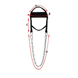 Harnais de musculation réglable pour la tête et le cou, personnalisable en couleurs et avec impression de logo - Product Image 6
