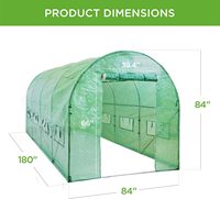 Serre de jardin extérieure de haute qualité avec cadre métallique recouvert de film en polycarbonate, facilement assemblable, au prix d'usine