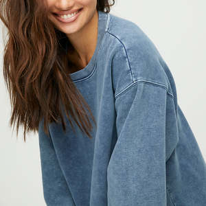 2025 haute qualité lavage à l'acide pur polaire unisexe sweat 100% coton tenue décontracté pour l'hiver pour l'impression et la personnalisation - Product Image 3