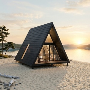 Villa de Lujo y Hotel con Vista a la Montaña, <span class=keywords><strong>Cabaña</strong></span> Residencial Turística Panorámica S410, Casa en Forma de A, Estructura de Acero, Diseño Moderno - Product Image 5
