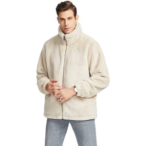 Men's Sherpa Fleece Jackets Canvas Stand Collar Hooded <b>Winter</b> New Design Casual & Fashionable <b>Winter</b> Wear Bulk Quantity - Product Image 5