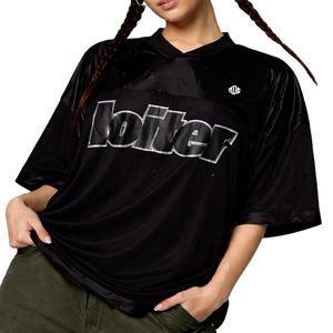 Maillot de football américain unisexe surdimensionné en mesh, streetwear, respirant, personnalisable, à manches courtes, vente en gros - Product Image 1