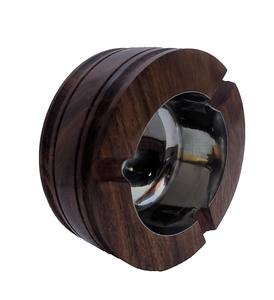 ที่เขี่ยบุหรี่ไม้ทำมือ สำหรับบุหรี่และซิการ์ ที่เขี่ยบุหรี่ไม้ตกแต่ง สำหรับใช้ภายในและภายนอกอาคาร สำหรับบ้านและสำนักงาน - Product Image 4