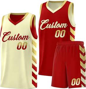 Conjunto de Baloncesto Reversible, Pantalones Cortos de Malla de Doble Capa, 100% Poliéster, Antibacteriano, Secado Rápido, Ligero, Transpirable, Uniforme - Product Image 5