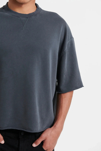 Camiseta Corta Oversize de Moda 2026, 100% Algodón, Venta al Por Mayor, Impresión DTG, para Hombre, Tejido de Punto - Product Image 4