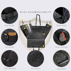Vente directe d'usine, housse de siège arrière pour petit chien 100% imperméable, hamac pour chien, tapis de siège pour voitures, housse de siège arrière pour animaux de compagnie - Product Image 5