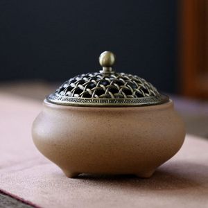 Quemador personalizado Mabkhara Gold Bakhoor hecho a mano Bakhoor Jar quemador árabe para Oud Ramadan accesorios de decoración - Product Image 1