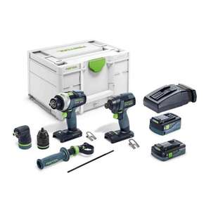 Juego de Llaves Eléctricas Festool TID 18 5.0/4.0 que Incluye Destornillador y Broca para un Rendimiento Óptimo TPC 18/4 - Product Image 1