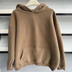 ชุดเสื้อฮู้ดและกางเกงวอร์มผ้าฝ้าย100% บ็อกซี่สำหรับผู้ชายโอเวอร์ไซส์ทำจากผ้าคอตตอนซักมี3D แนววินเทจที่ทำให้450gsm ออกแบบได้ตามที่ต้องการ - Product Image 5