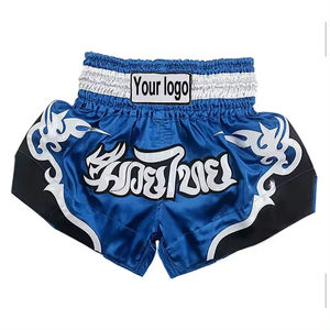 Pantalones cortos deportivos para hombre, pantalones cortos de lucha de seda con logotipo personalizable para lucha libre y boxeo, ropa suave para artes marciales - Product Image 5