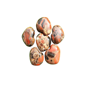 Conglomerados de jaspe rojo de cristal Natural de gran calidad, piedra preciosa en forma de corazón de Palma hermosa, piedra de pudín de ágata de amor tallada a mano - Product Image 2