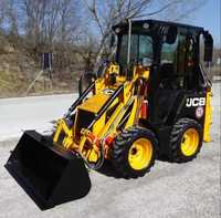 Minicargadora JCB 1CX Usada, Cargadora Compacta 4x4 con Capacidad de Carga de 9 Toneladas, Motor Caterpillar, Cargadora Frontal de Troncos en Venta
