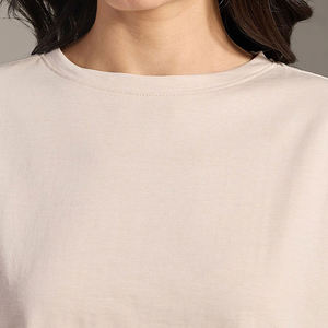 Premium Quality <b>Summer</b> Hip Hop Soft Cotton Blank Crop Oversize <b>T</b>-<b>Shirt</b> <b>Ladies</b> Logo Custom Quick Dry Women's - Product Image 6