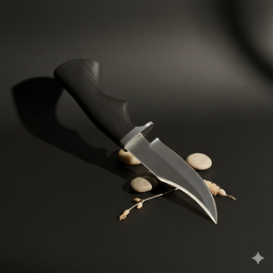 Ensemble de couteaux de cuisine en acier carbone fait main en gros, lame fixe, manche en bois, quatre pièces, ambidextre, durable, tranchant - Product Image 5