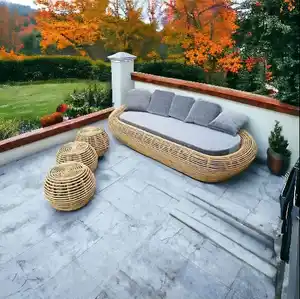 Modern şık açık üç kişilik bahçe oturma veranda minderli kanepe kanepe ve osmanlı ev bahçe restoran balkon için