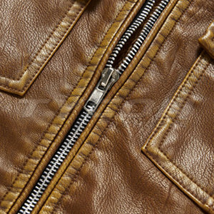 Chaleco de cuero genuino de estilo informal más vendido para adultos, hombres, ropa exterior de nuevo estilo de alta calidad para la temporada de otoño - Product Image 6