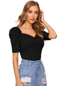 Best Quality Indian Boutique <b>Black</b> <b>Top</b> for Girls for <b>Women</b> Casual Latest Exclusive Comfortable Export Quality From India - Product Image 4