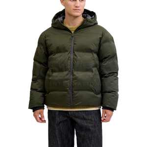 แจ็กเก็ตฤดูหนาวแบบฟองผ้าโพลีเอสเตอร์ผิวด้านสไตล์ลำลองสำหรับผู้ชายสีพื้นขายดีเสื้อแจ็กเก็ตกันหนาวมีซิป - Product Image 6