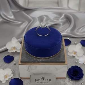 Elegant Solitaire Diamond Ring in 14K <b>White</b> Gold for Engagement Anniversary or Gift - Product Image 1