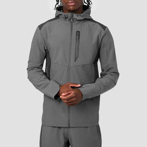 Survêtement Homme de Haute Qualité avec Logo Personnalisé, Veste Coupe-Vent à Capuche, Pantalon, Veste d'Échauffement, Tenue de Sport pour la Gym - Product Image 3