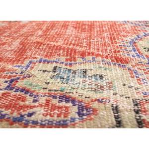 Tapis en laine noués à la main de grande taille, style vintage, motif médaillon rouge-orange classique, pour la maison, le couloir, design rectangulaire, recyclé - Product Image 3