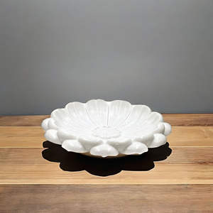 ชามลายดอกบัวหินอ่อนอินเดียคุณภาพสูง งานฝีมือประณีต เหมาะสำหรับการตกแต่งบ้านอย่างมีสไตล์ ผลิตจากสโตนแวร์ เหมาะสำหรับตกแต่งภายในห้องครัว - Product Image 6