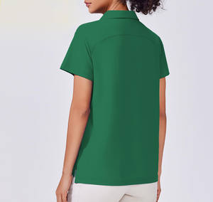 Popular Design Multi Optional Breathable 100% Cotton Short Sleeve Anti-wrinkle <b>Women</b> T-shirts Quick Drying <b>Polo</b> Shirt Customized - Product Image 2