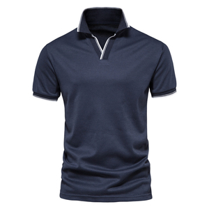 Polos de tela transpirable de gran venta para hombre, polos de diseño personalizado de talla grande, polos de algodón de talla grande para hombre - Product Image 1