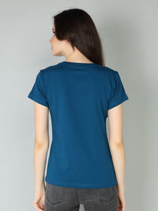 2025 gros été fitness fond rond dames t-shirts sérigraphie plaine 95 coton 5 spandex col en v t-shirt femme - Product Image 6