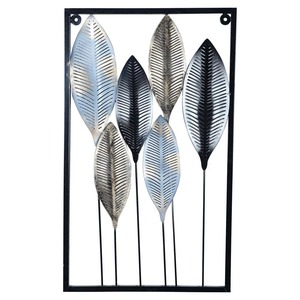 Modern Design Iron Metal <b>Wall</b> Art Panel Luxury <b>Leaf</b> Frame Superb Outdoor Home <b>Decorative</b> Hanging for Interior Use - Product Image 2