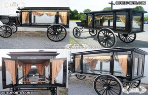 Corbillard américain moderne tiré par des chevaux Style européen Chariot funéraire tiré par des chevaux Portable personnalisé Couleur et taille Vente - Product Image 6