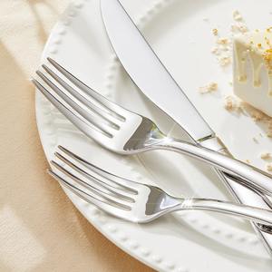 Ensemble de couverts en bois de luxe écologique de 40 pièces, service pour 8 personnes, manche texturé, polissage miroir moderne - Product Image 4