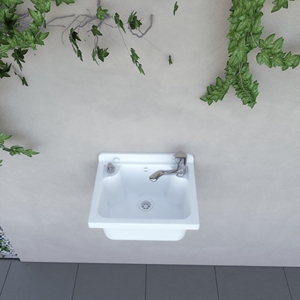 Lavabo da Bagno 42x34 cm a Parete in PP Pilozzo - Product Image 5