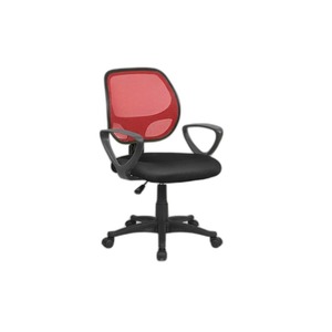 Modern Traditional <b>Office</b> Chair Atlanta Red/Black <b>Adjustable</b> Mesh Task Swivel Chair Foam Fabric PP Aluminium Plastic Iron Home - Product Image 1