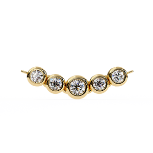 Newest Design 925 <b>Sterling</b> <b>Silver</b> Five Sparking Diamond Pendant Necklace <b>Women</b> Diamond <b>Chain</b> Pendant - Product Image 3