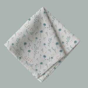 ชุดผ้าเช็ดปากผ้าฝ้าย ใช้ซ้ำได้ เป็นมิตรต่อสิ่งแวดล้อม ตะเข็บเย็บอย่างประณีตเพื่อความทนทาน เหมาะสำหรับใช้ภายใน/ภายนอกอาคาร - Product Image 1