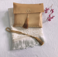 Tapis de prière musulman et chapelet avec sac de voyage, Sejadah, tapis de prière islamique doux
