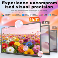 Moniteur portable IPS LCD double N2 prêt à être expédié, 16 pouces, 1920x1200P, type C, extension d'écran d'ordinateur portable, rotation à 360°, haut-parleur intégré