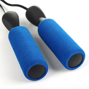 Cuerda de saltar con estampado de logotipo personalizado de cuello largo inalámbrico de alta calidad con mango de plástico longitud ajustable para gimnasio y uso doméstico - Product Image 4