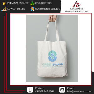 Bolsas de Tela de Algodón de la Mejor Calidad, Origen India, Reutilizables, Impresas, para Compras, con Opción de Diseño Personalizado en Pedidos al por Mayor - Product Image 2