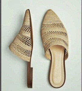 รองเท้าแตะ Raffia สำหรับผู้หญิงทำด้วยมือ, ไอเดียของขวัญ - Product Image 1